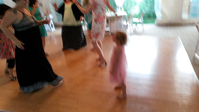 Photo of dance after Artessia and Rodney's wedding