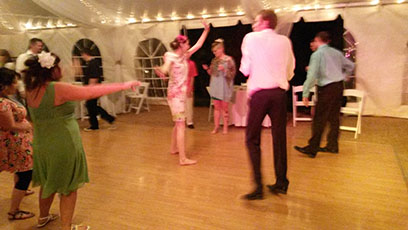 Photo of dance after Artessia and Rodney's wedding