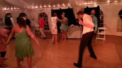 Photo of dance after Artessia and Rodney's wedding